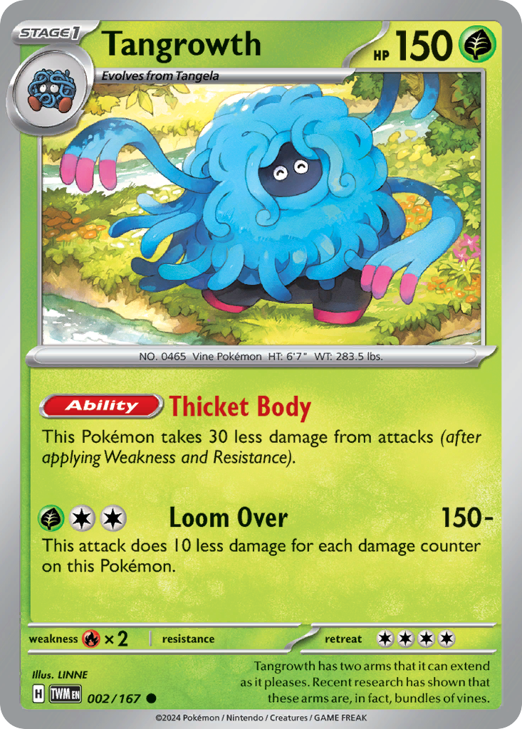 Tangrowth Pokémon card