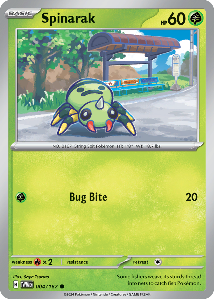 Spinarak Pokémon card