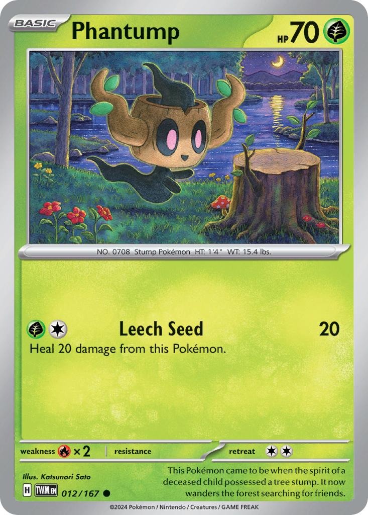 Phantump Pokémon card