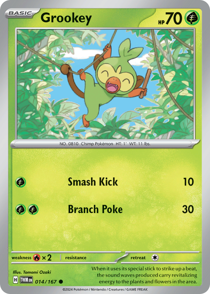 Grookey Pokémon card