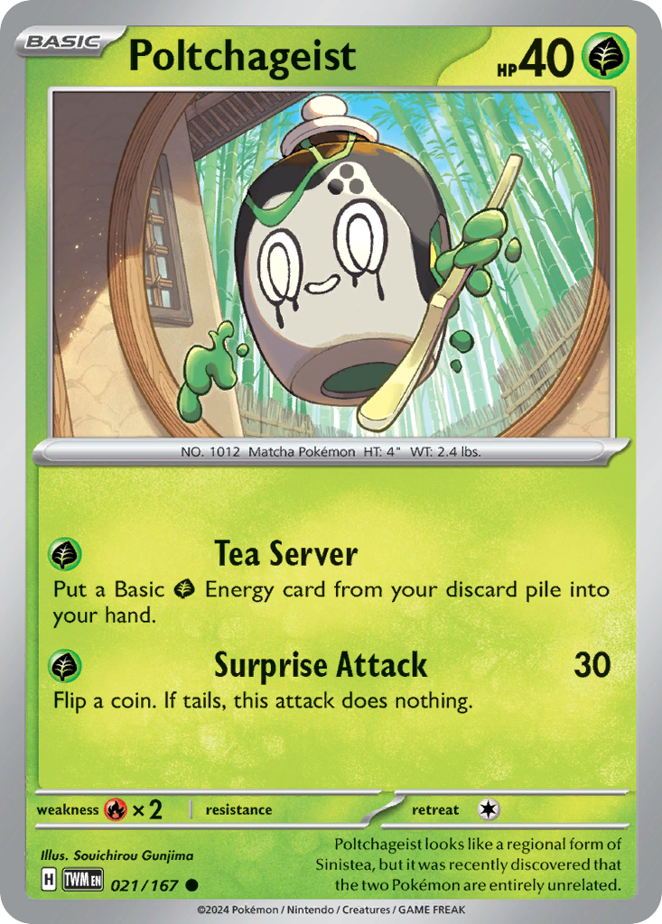 Poltchageist Pokémon card
