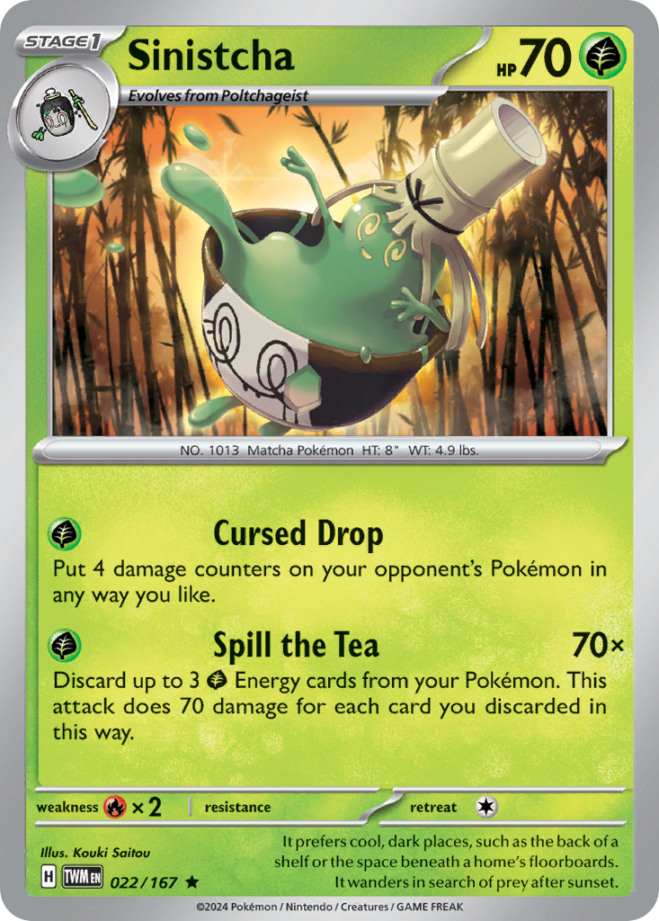 Sinistcha Pokémon card