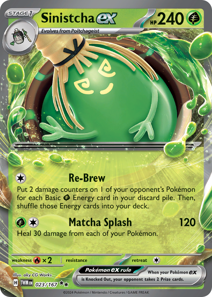 Sinistcha ex Pokémon card