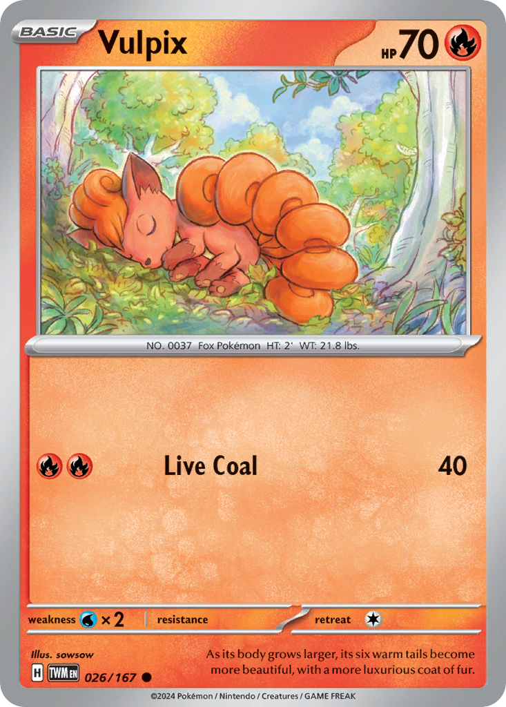 Vulpix Pokémon card