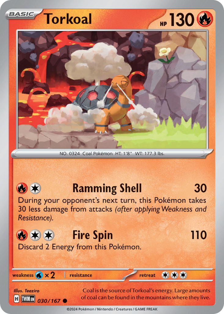 Torkoal Pokémon card