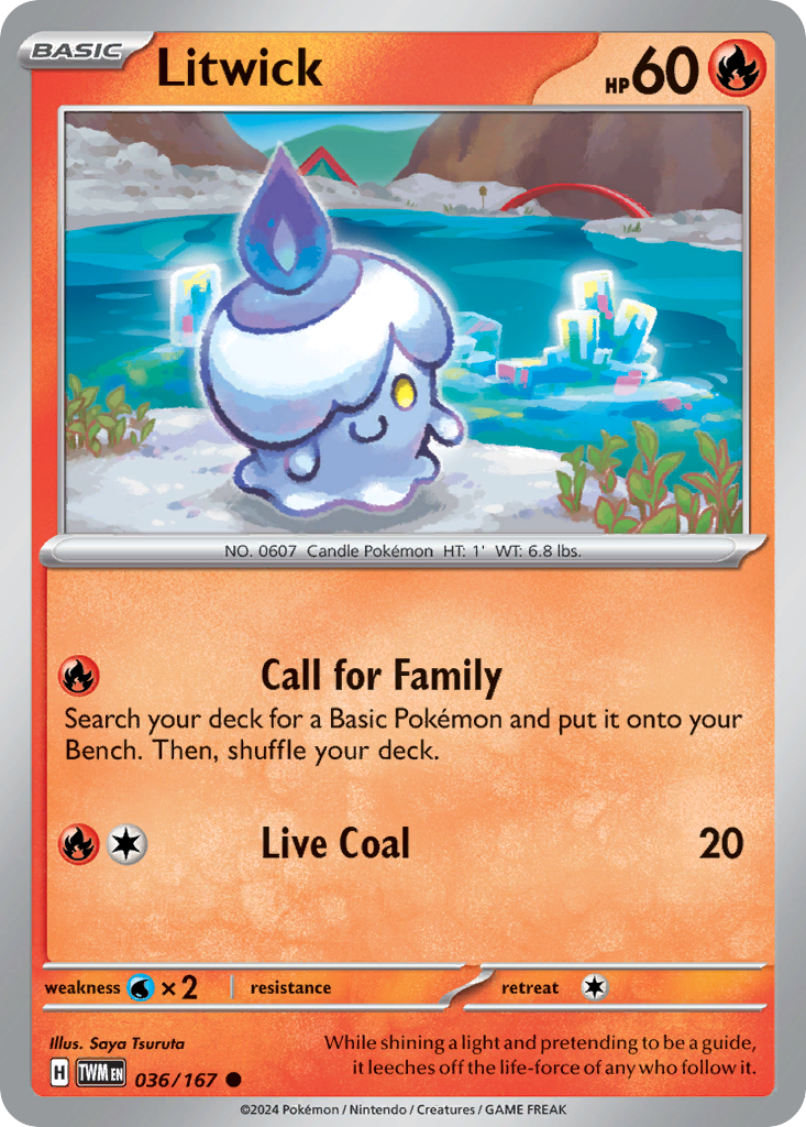 Litwick Pokémon card