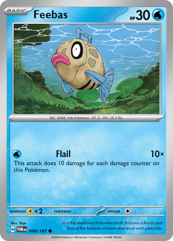 Feebas Pokémon card