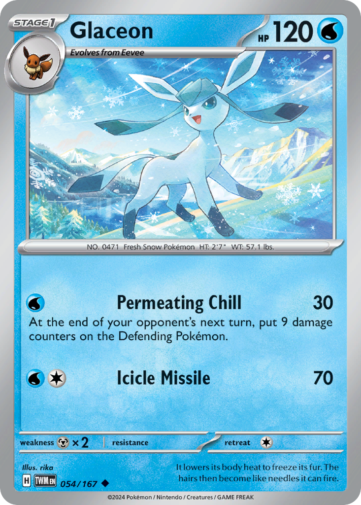 Glaceon Pokémon card