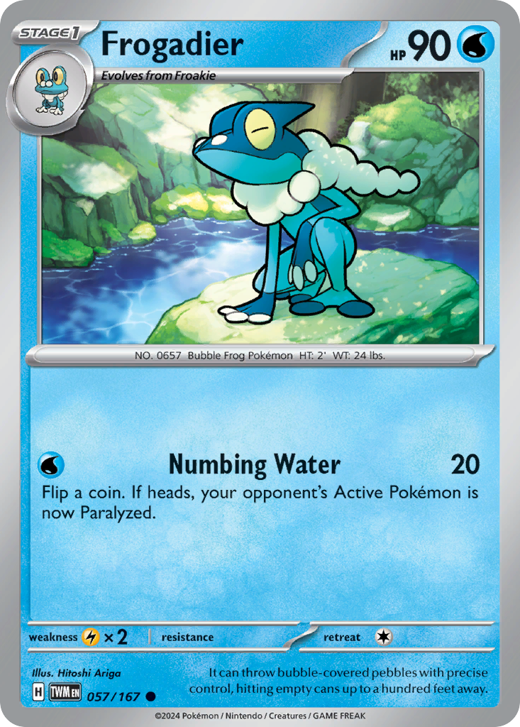 Frogadier Pokémon card