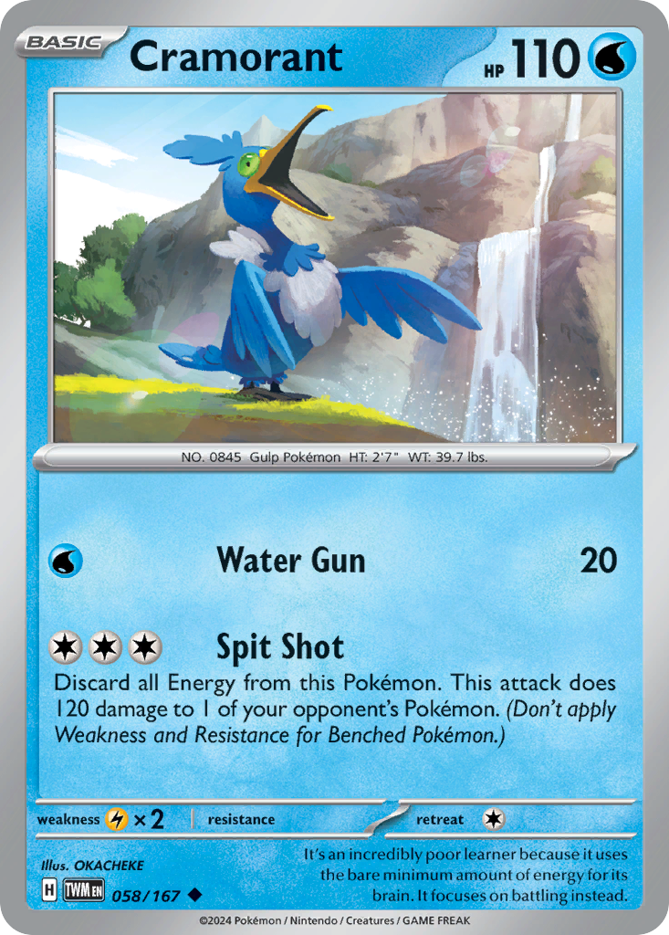 Cramorant Pokémon card