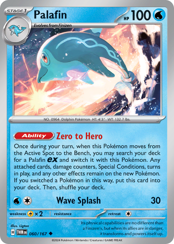 Palafin Pokémon card