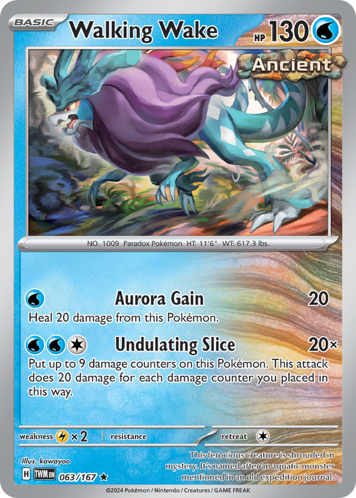 Walking Wake Pokémon card