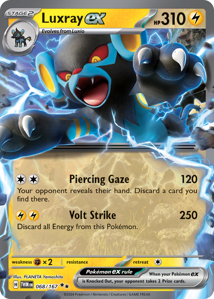 Luxray ex Pokémon card