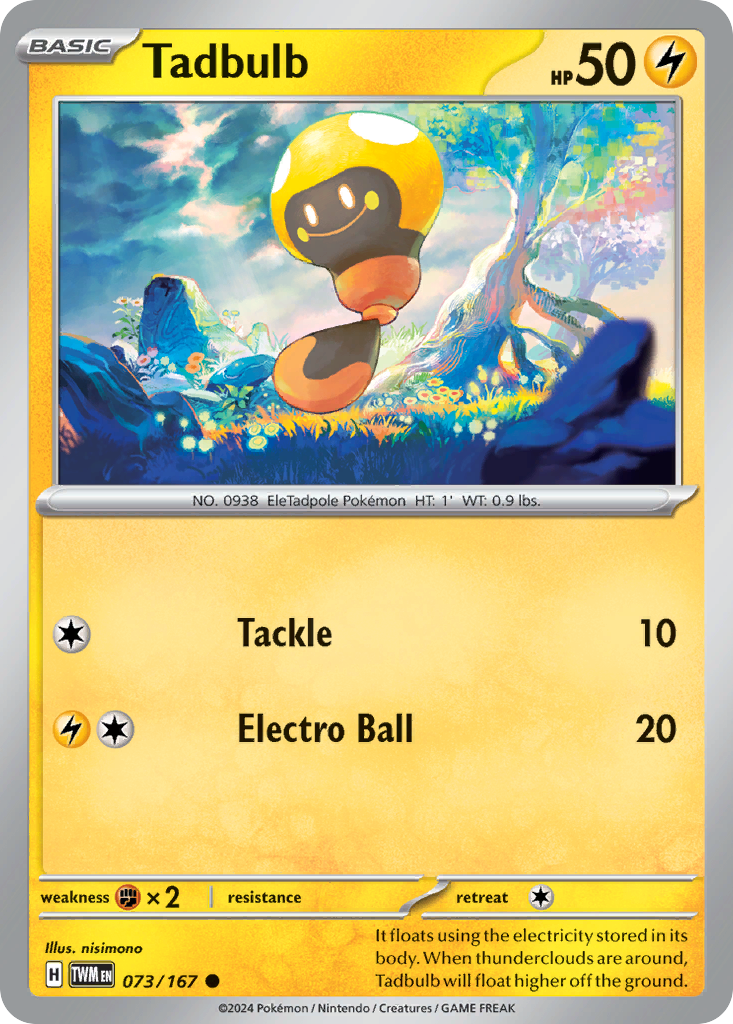 Tadbulb Pokémon card