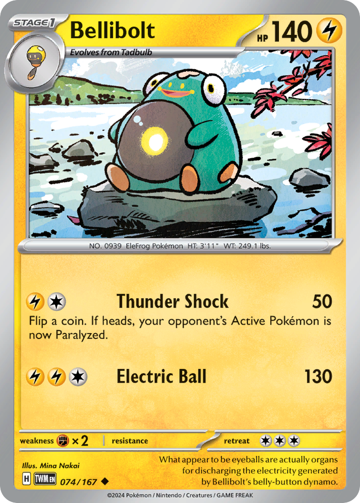 Bellibolt Pokémon card