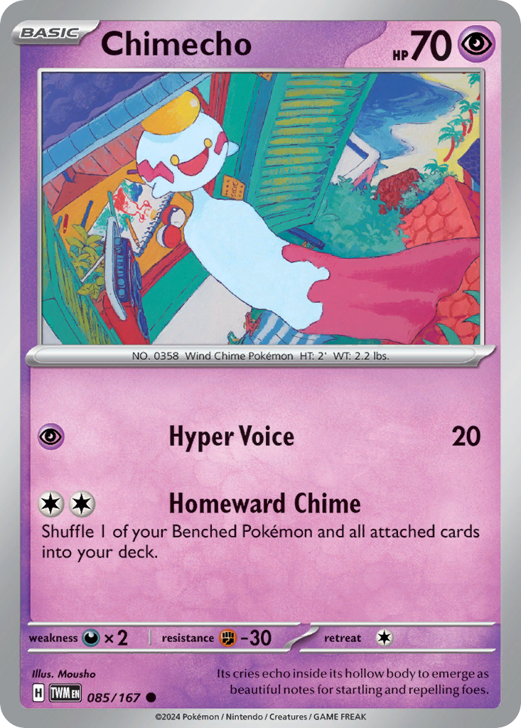 Chimecho Pokémon card