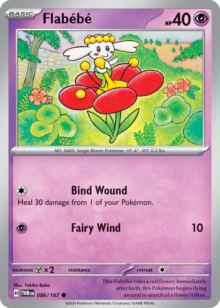 Flabébé Pokémon card