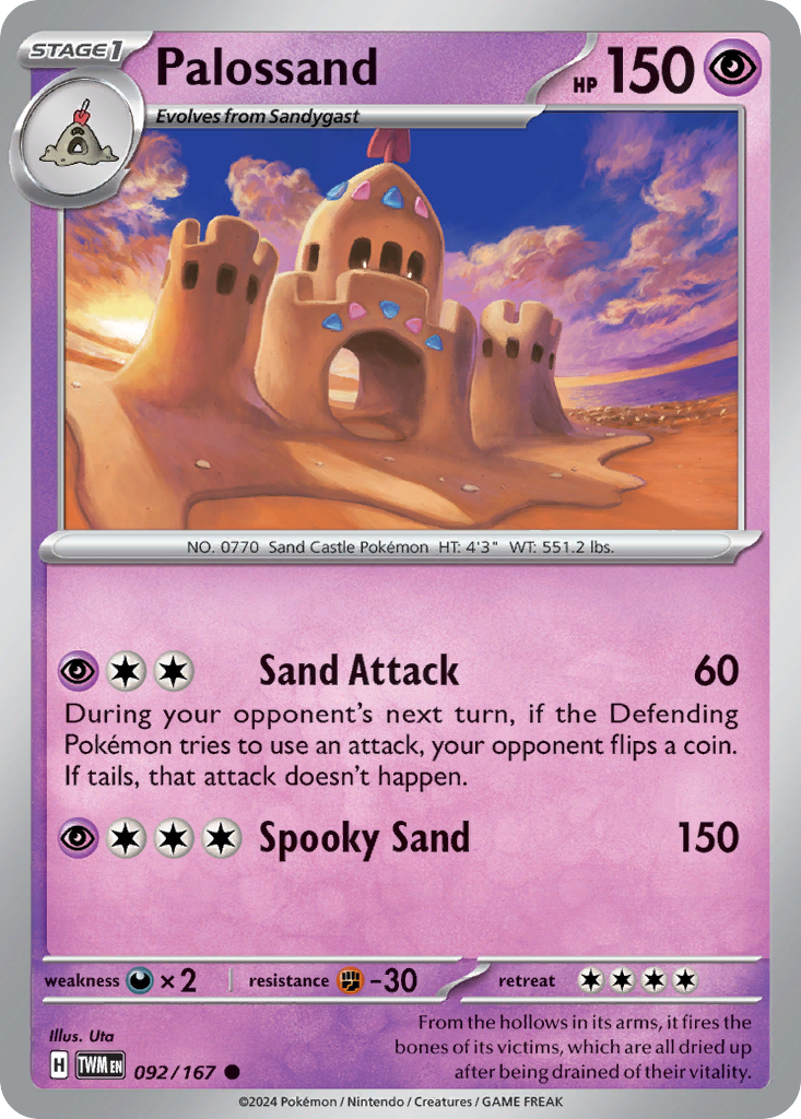 Palossand Pokémon card