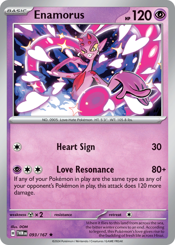 Enamorus Pokémon card