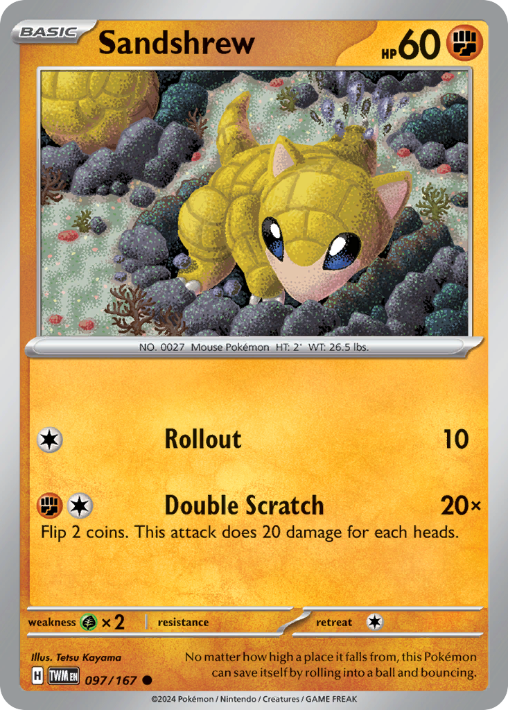 Sandshrew Pokémon card