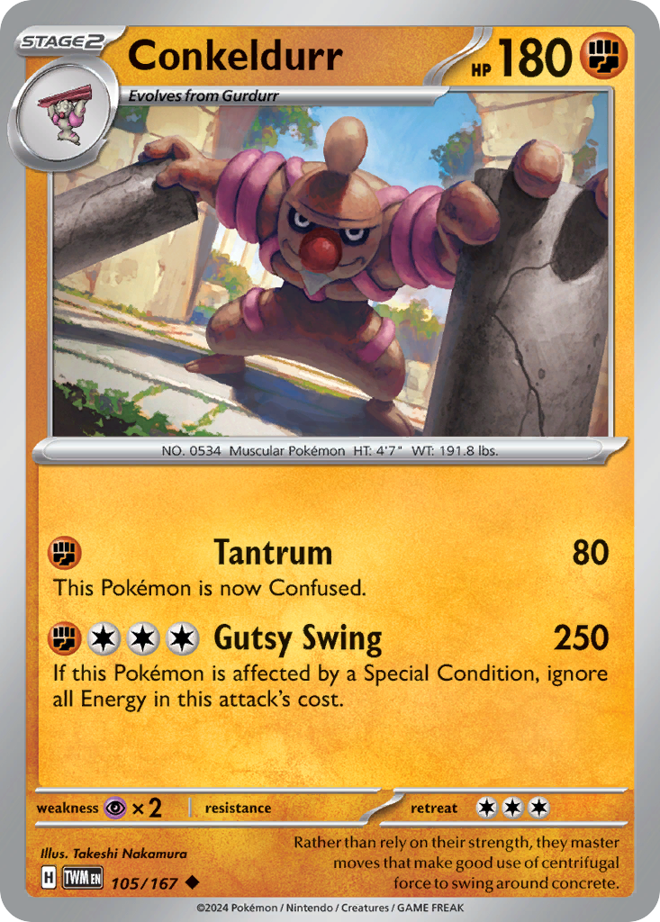 Conkeldurr Pokémon card