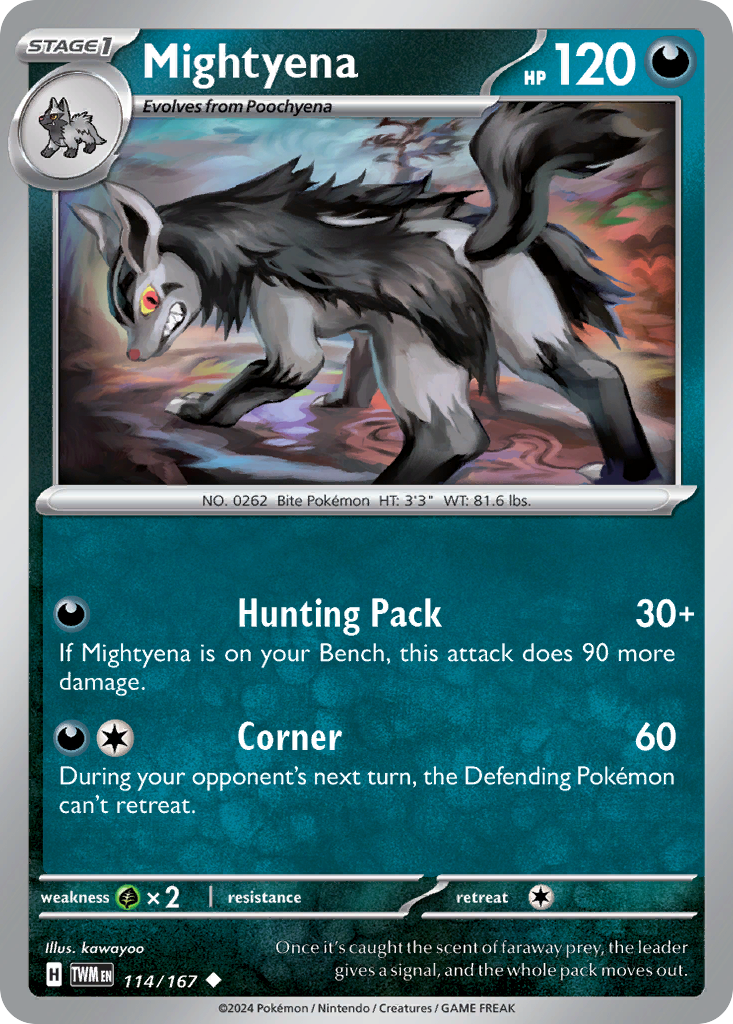 Mightyena Pokémon card