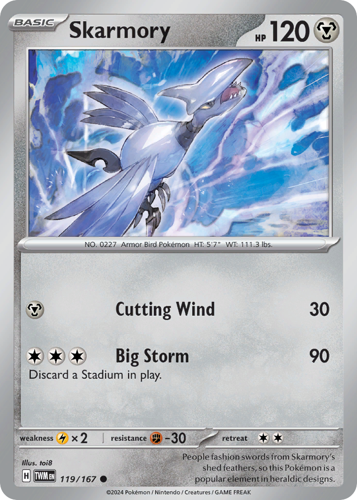 Skarmory Pokémon card