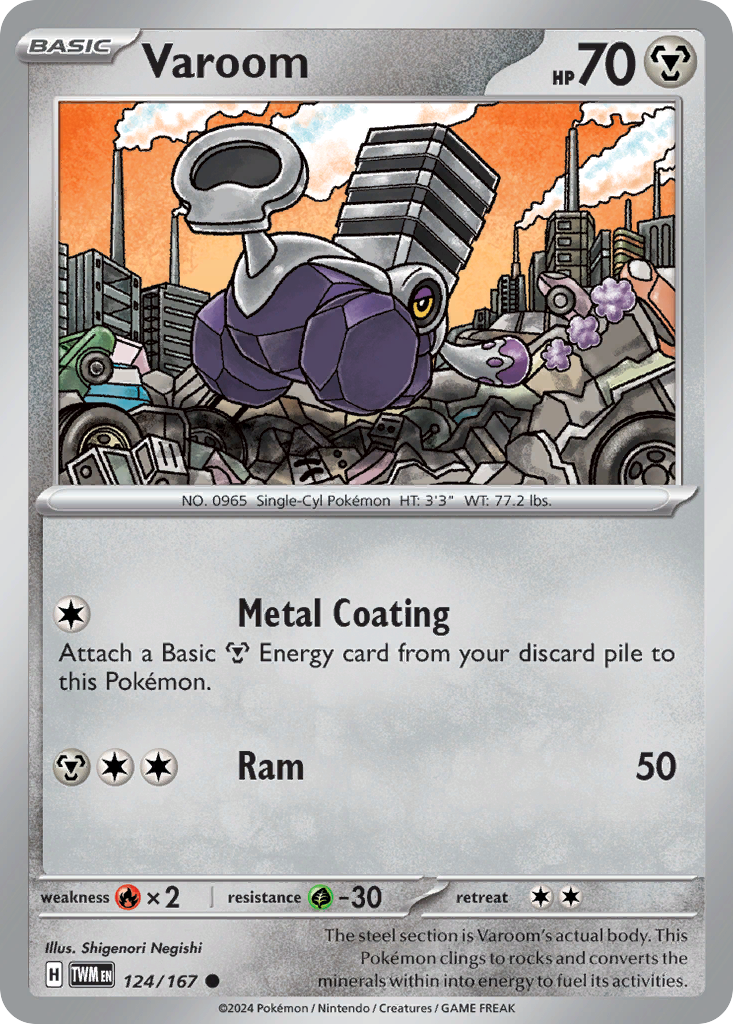 Varoom Pokémon card
