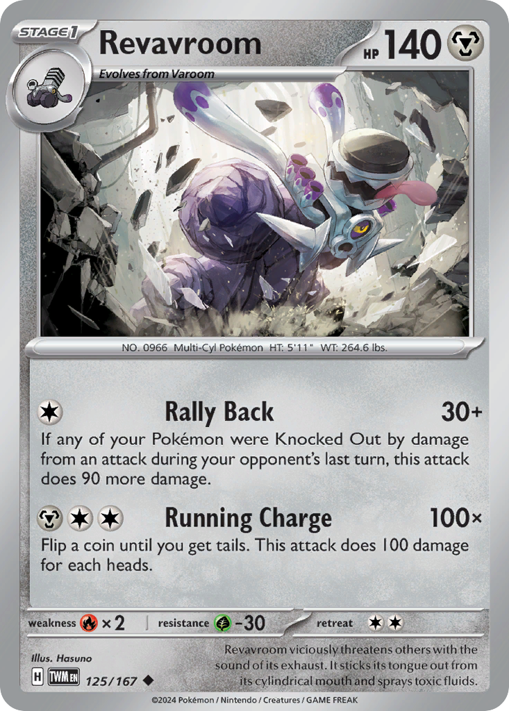 Revavroom Pokémon card