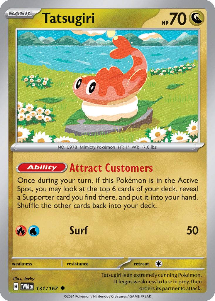Tatsugiri Pokémon card