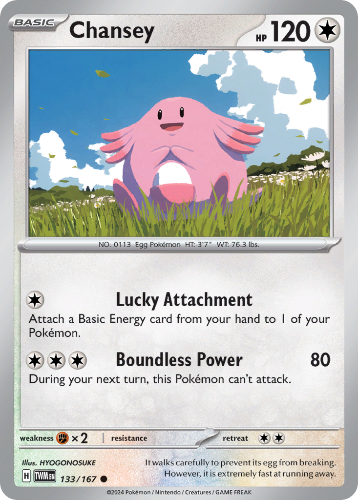 Chansey Pokémon card