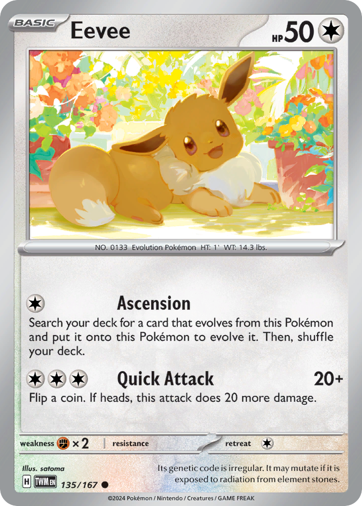 Eevee Pokémon card