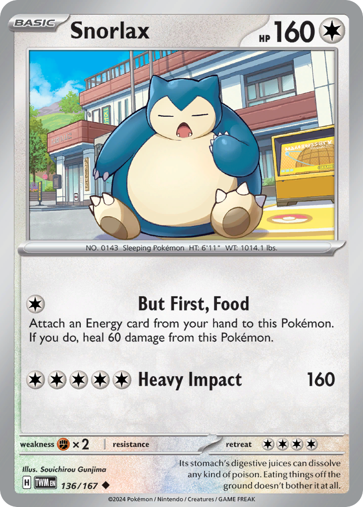 Snorlax Pokémon card