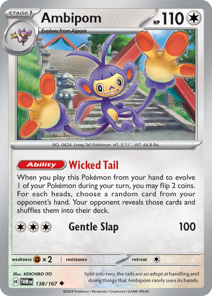 Ambipom Pokémon card