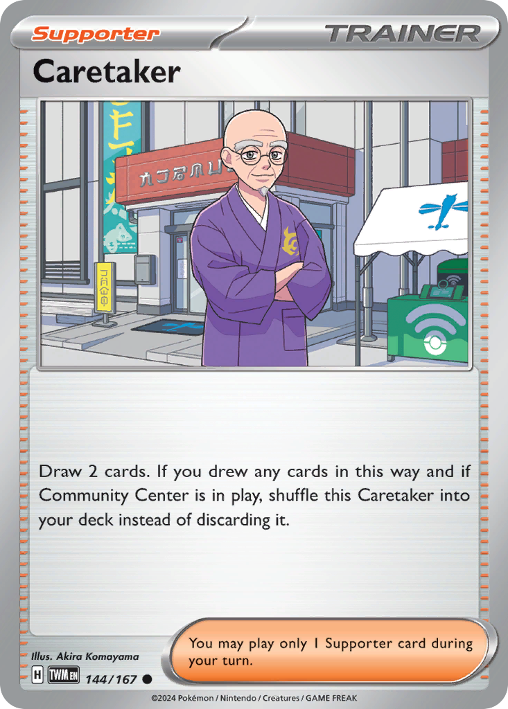 Caretaker Pokémon card