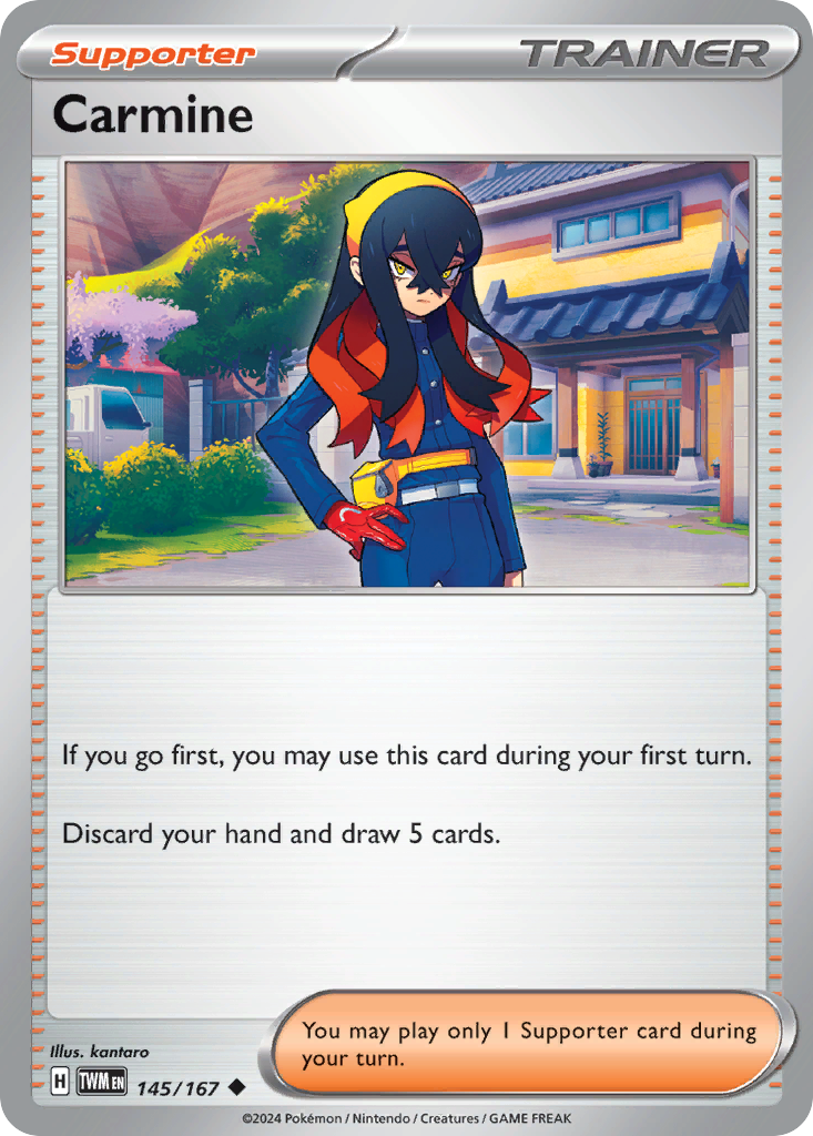 Carmine Pokémon card