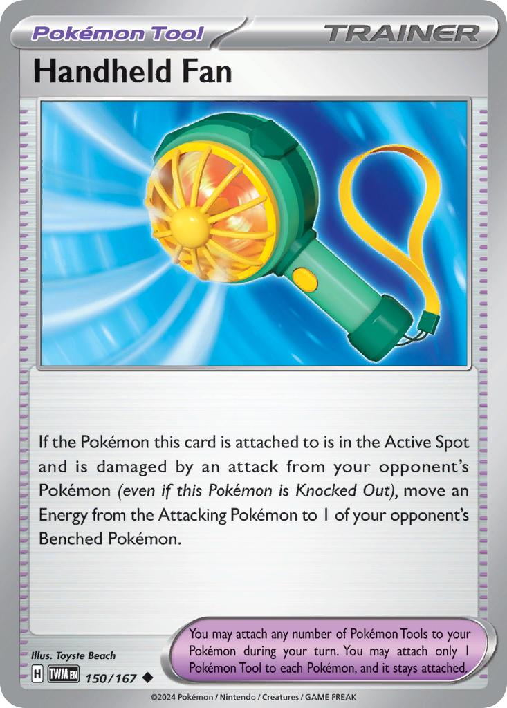 Handheld Fan Pokémon card
