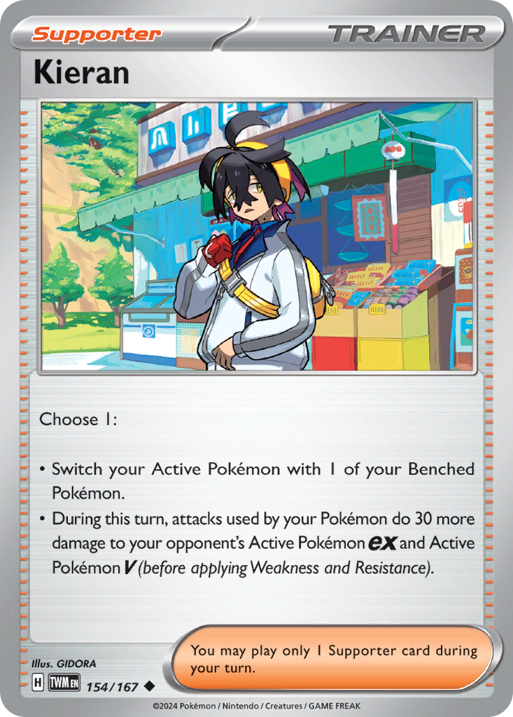 Kieran Pokémon card