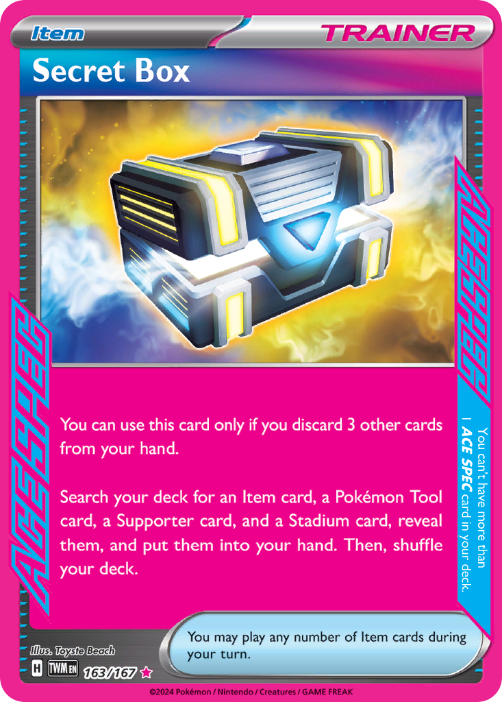 Secret Box Pokémon card