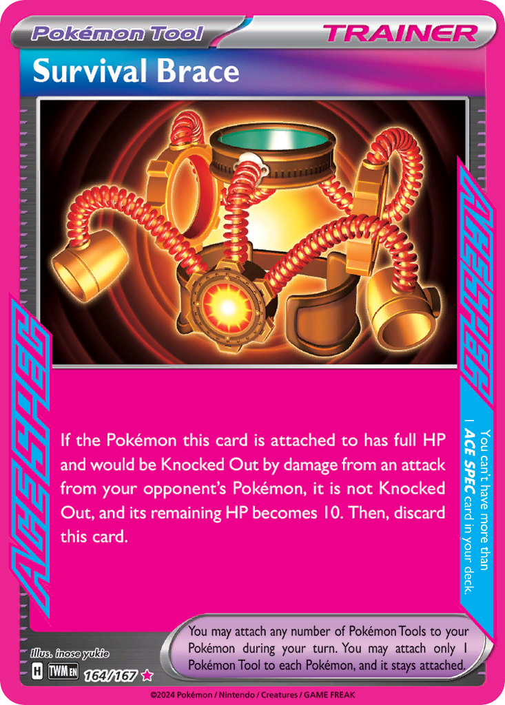 Survival Brace Pokémon card