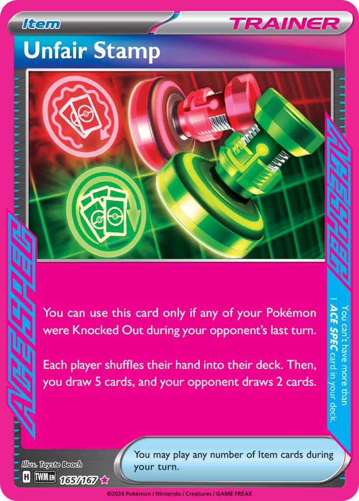 Unfair Stamp Pokémon card