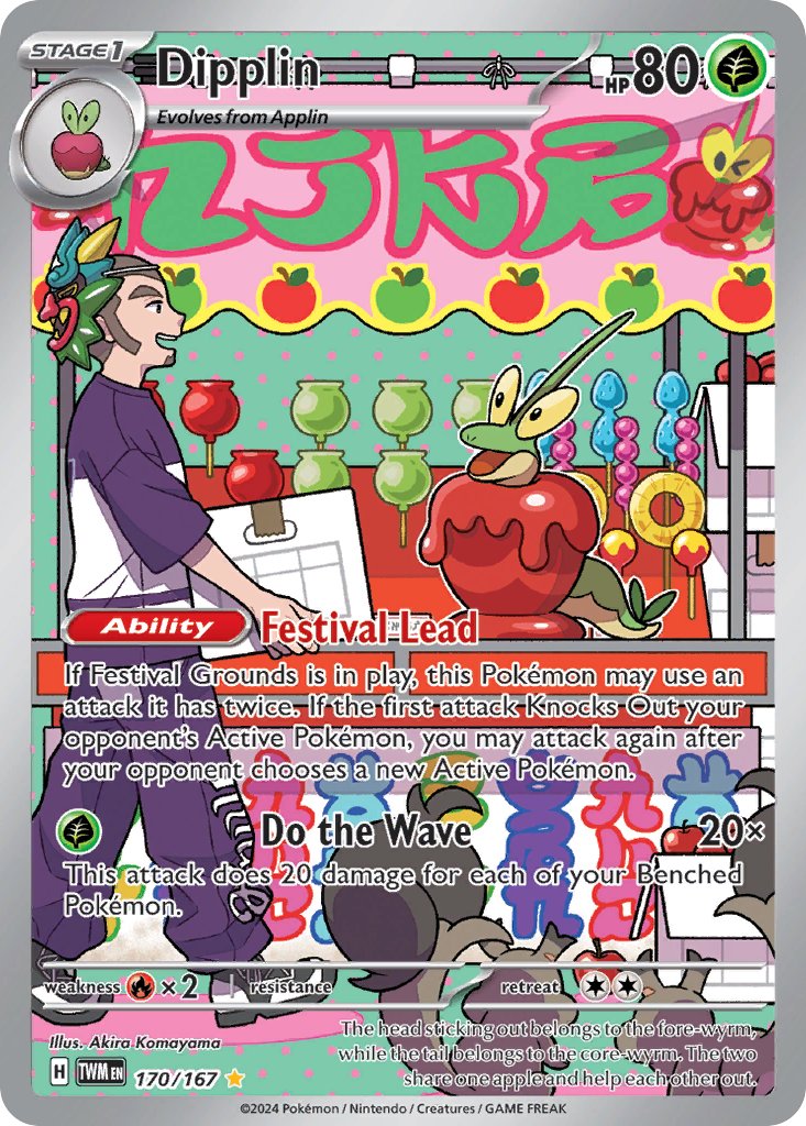 Dipplin Pokémon card