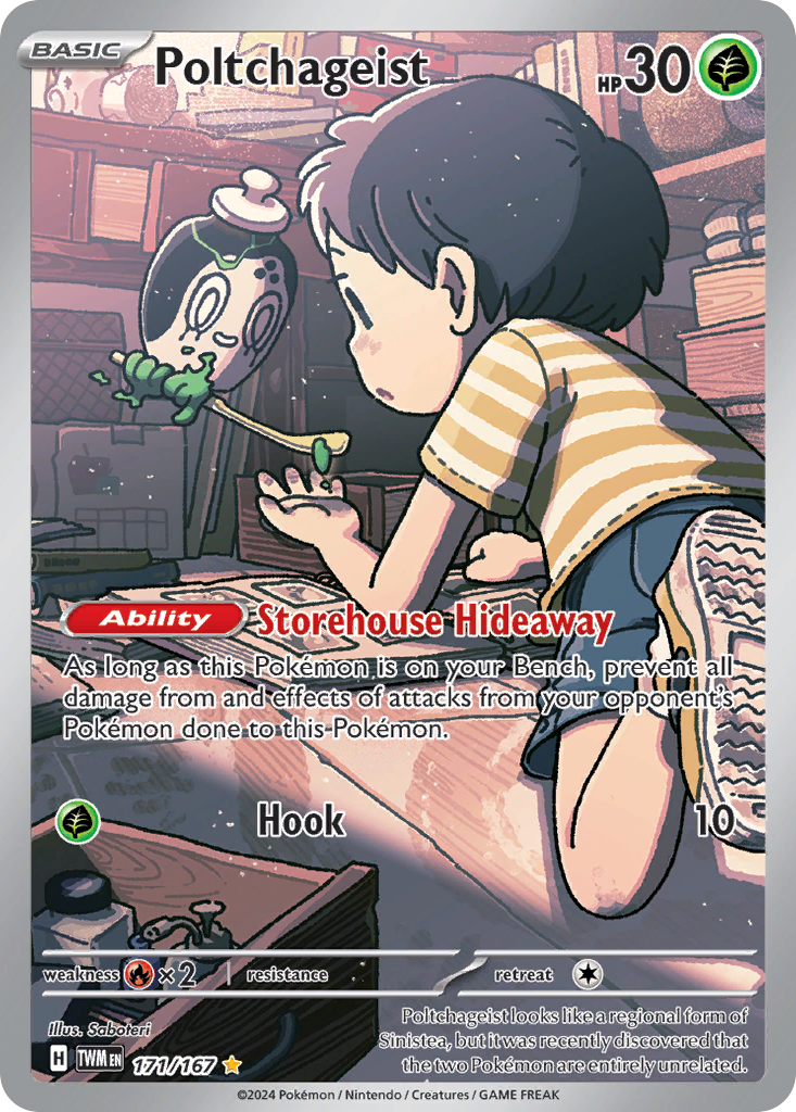 Poltchageist Pokémon card