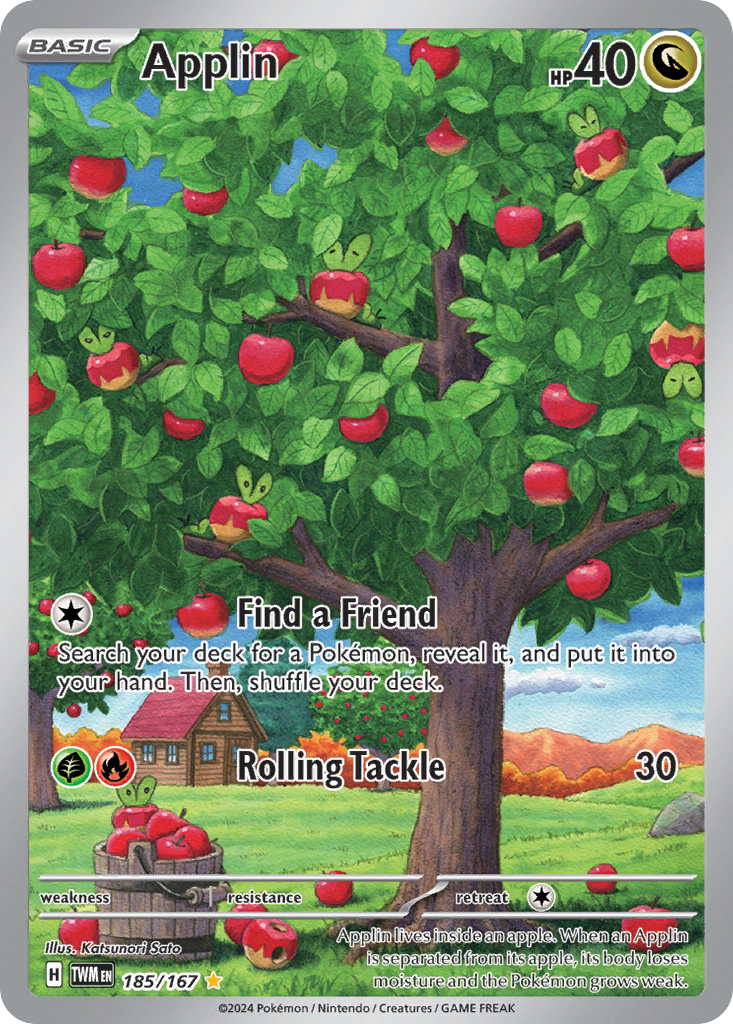 Applin Pokémon card