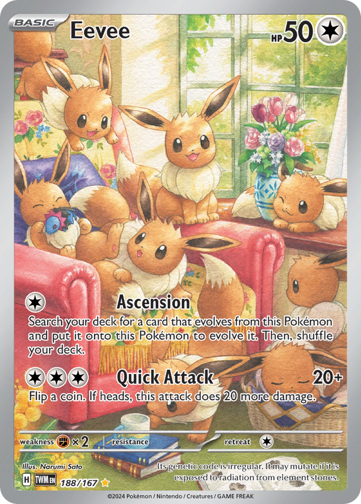 Eevee Pokémon card