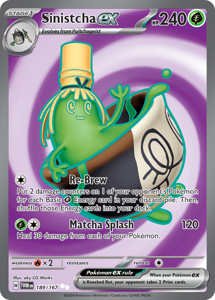 Sinistcha ex Pokémon card