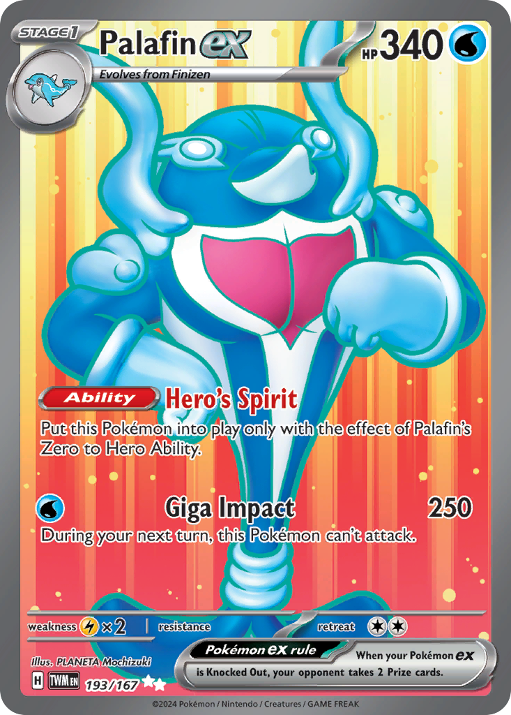 Palafin ex Pokémon card