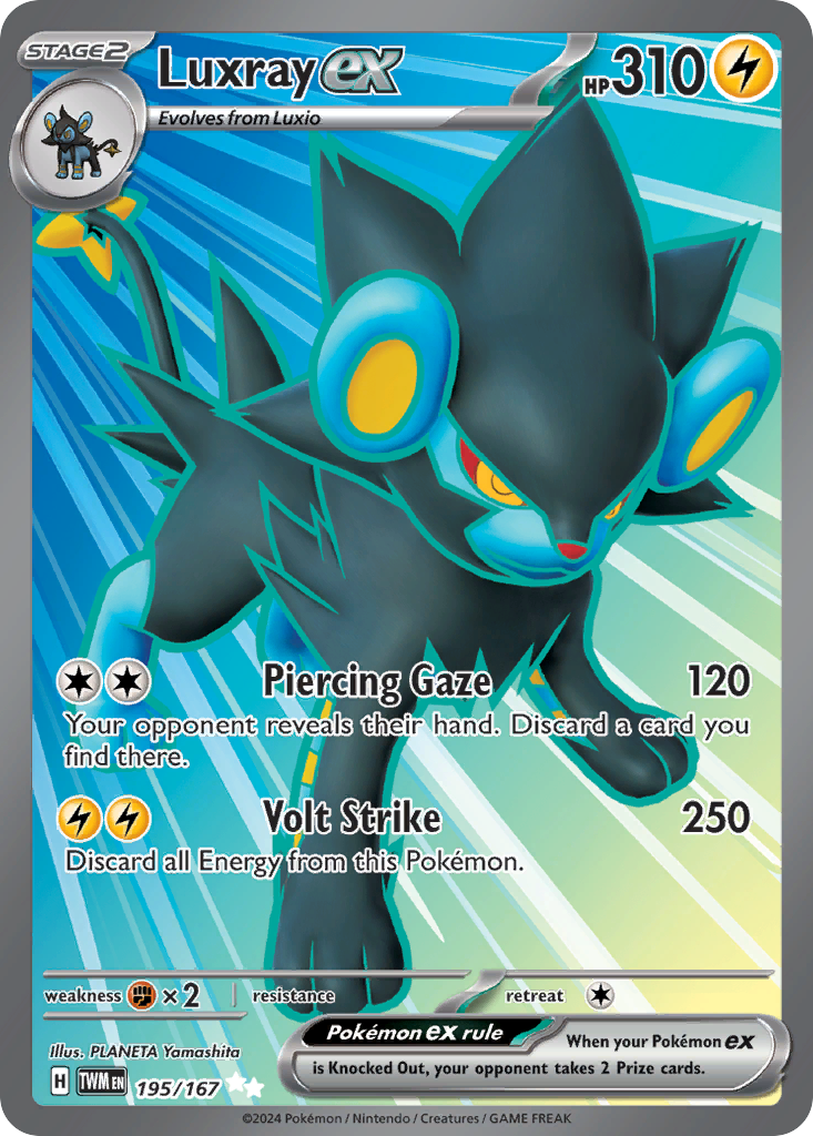 Luxray ex Pokémon card