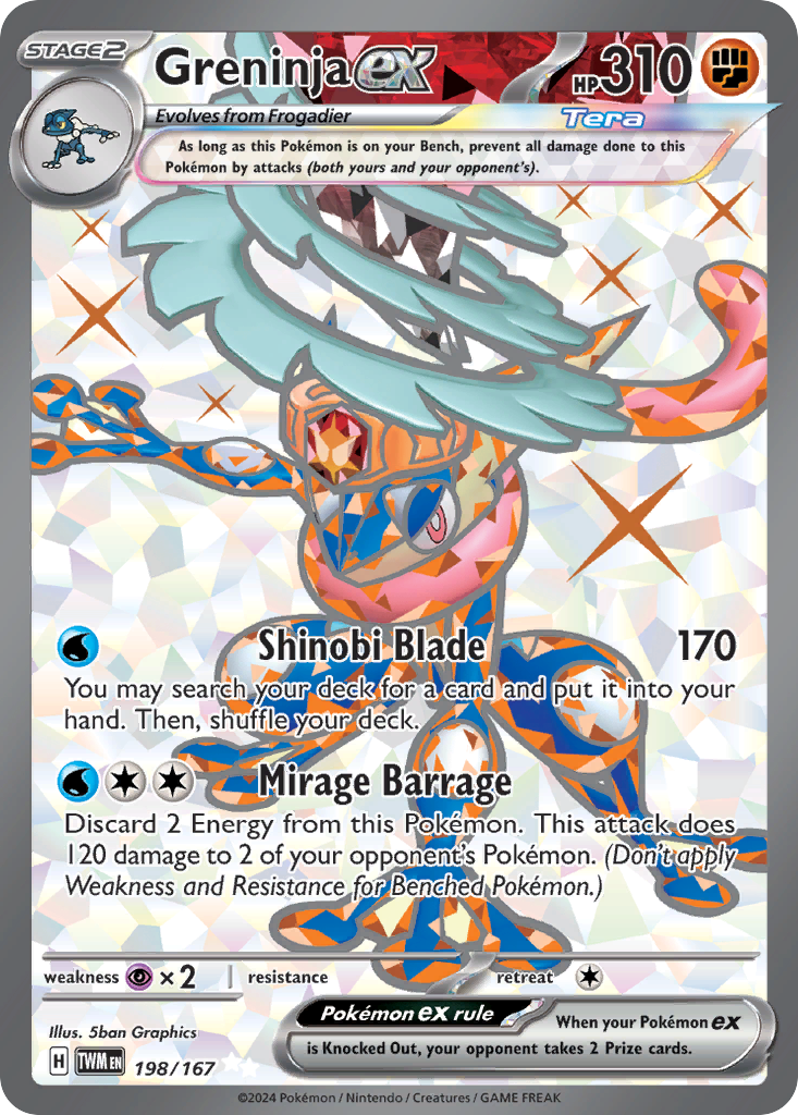 Greninja ex Pokémon card