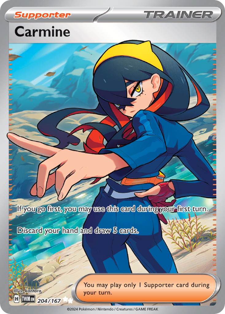 Carmine Pokémon card